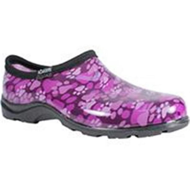 PRINCIPLE PLASTICS INC-5114QP10 Sloggers Femmes Chaussures de Confort Imperméable à l'Eau Patte d'Impression &amp; Violet 10