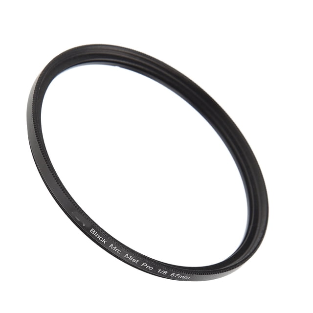 Filtro de niebla negra para cámara, filtro de luz suave negro de 1/8, filtro de enfoque suave para retratos, videos, vlogs y fotografías de retratos, 67 mm