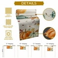thumbnail image 5 of Fall Orange Green Pumpkin Table Runner, Autumn Thanksgiving Kitchen Dining Table Decoration for Home Party Decor 13x90 Inches, 5 of 9