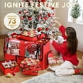 thumbnail image 3 of Ayieyill Premium Christmas Ornament Storage Container with Dividers, Fits Up to 73 Ornaments, 600D Tear Red, 3 of 8
