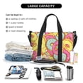thumbnail image 4 of Travel Duffle Bag Donut and Blue Travel Tote Bags Carry on Luggage Waterproof Weekender Bags with Top Handle Adjustable Shoulde Strap for Travel Gym, 4 of 5