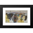thumbnail image 2 of Edvard Munch 18x12 Black Modern Framed Museum Art Print Titled - Workers Returning Home (1920), 2 of 5