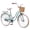 Mint Green - 24 in, variant on Aukfa 24" Retro Beach Cruiser Bike for Women & Girls, Single Speed City Commuter Bicycle with Basket & Rear Rack,Orange