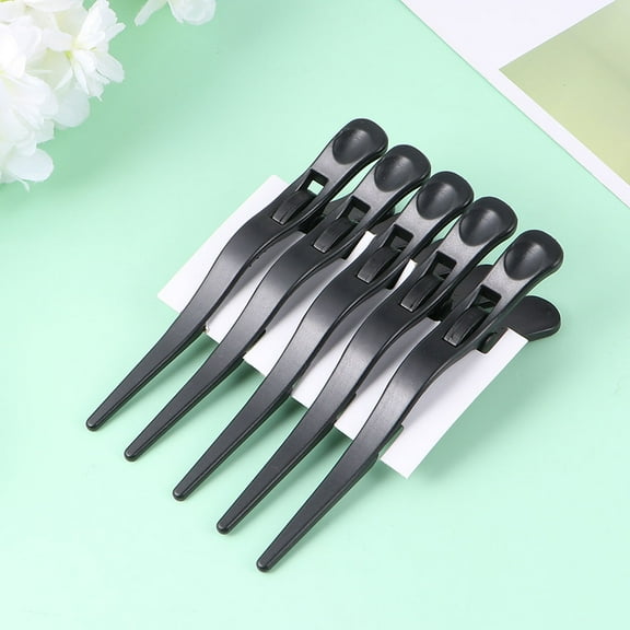 Clispeed 5Pcs Hair Styling Pins Hair Positioning Plastic Black for Perm Women