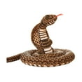 thumbnail image 2 of Peluche de serpiente de 94 pulgadas, animal realista, serpiente para cumpleaños de niños y niñas marrón oscuro, 2 of 10