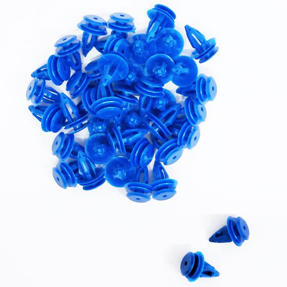 100PCS EVOQUE Plastic Clips Front Rear Wheel Arch Trim Blue Suitable for Land Rover Range Rover