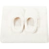 Solid Quilted Long Fur Throw Slipper Set