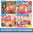 thumbnail image 5 of Water and Sand Table with Water Pumb & Umbrella - Summer Toys 3-Tier Kids Water Play Table, Outdoor Beach Toys with Cute Accessories, 5 of 7