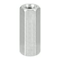thumbnail image 1 of M12 x 1.75-Pitch 50mm Length Coupling Nuts, 1pcs 304 Stainless Steel Nuts, 1 of 5