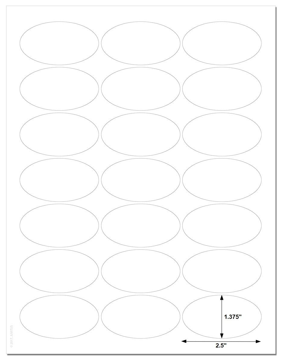 oval labels for printing