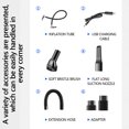 thumbnail image 4 of Up to 65% Off SMihono Vacuum Cleaner Car Vacuum Handheld Cleaner,Tire Inflator For Car,12V Air Compressor With Led Light,4 In 1 Portable Vacuum Cleaner With Air Pump, 4 of 9