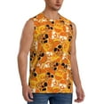 thumbnail image 2 of Haiem Men's Skulls Print Tank Tops Summer Sleeveless Cut Off Workout T-Shirts Fitness Vest Athletic Undershirts-Large, 2 of 8