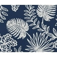thumbnail image 2 of Tissu Taffetas Imperméable d'Extérieur au Mètre - Soimoi Imprimé Feuilles Bleu / Résistant aux UV / Idéal pour Housses de Coussins, Imperméables, Rideaux de Douche et Plus / Largeur 56 Pouces, 2 of 7