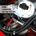 thumbnail image 2 of Unique Bargains 1 Set Car Engine Coolant Temperature Sensor Switch Radiator Hose Fitting Adapter Aluminum Alloy 34mm 210'F On-195'F Off, 2 of 6