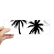 thumbnail image 1 of Playa Coco árbol negro silueta Rectángulo Parachoques Pegatina Cuaderno Ventana Calcomanía, 1 of 1