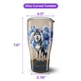 thumbnail image 5 of Siberian Husky Proud Dad Happy Father's Day 30oz Stainless Steel Tumbler Insulated Cup with Lid Husky Dog Lover Gifts - 02008, 5 of 5