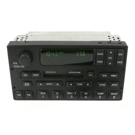 Restored Lincoln Navigator 1999-2001 AM FM Radio Cassette Receiver - Part XL1F-18C870-CE (Refurbished)