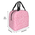 thumbnail image 2 of KLL Breast Cancer Awareness Print Insulated Lunch Bag Women, Reusable Cute Tote Lunch Box for Adult & Men, Leakproof Cooler Lunch Bags for Work Office Travel Picnic, 2 of 5