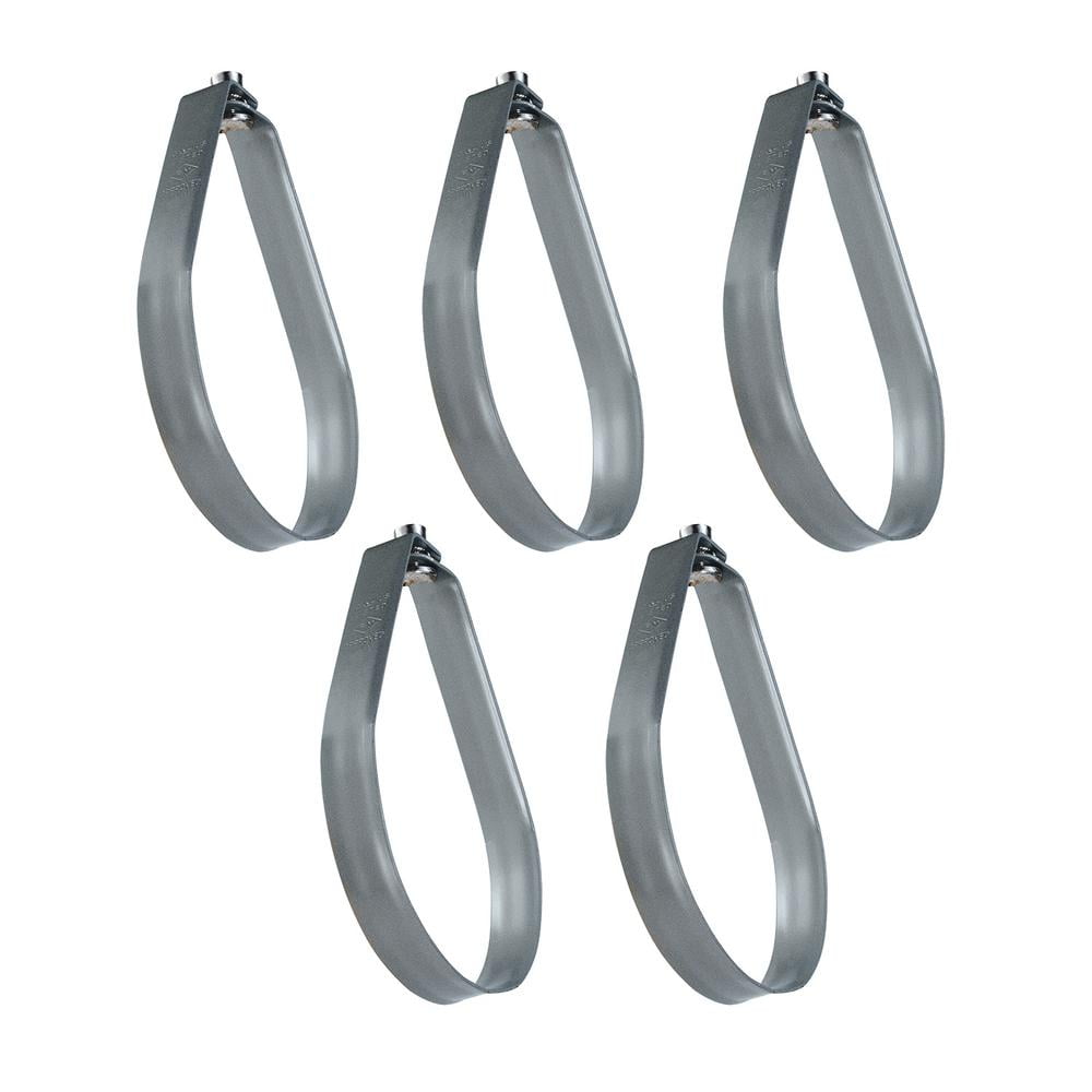 Erico 100 Steel Heavy Duty Adjustable Swivel Loop Hanger, 1-1/2 inch,  Electro-Zinc Plated