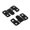 Black, variant on Gieenan Picture Flush Mount Brackets for Hanging Headboards Picture Wall Mount Hardware