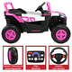 thumbnail image 4 of Montable Electrico para Niños Mini 4x4 Bluetooth Luz Sonido Batería 12v - Rosa, 4 of 7
