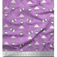 thumbnail image 1 of Soimoi Modal Satin Fabric Raindrops,Umbrella & Panda Kids Decor Fabric Printed Yard 42 Inch Wide, 1 of 1
