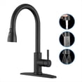 thumbnail image 5 of Grifo de Cocina de Acero Inoxidable, Color Negro Mate, Monomando de Alto, para Uso General., 5 of 5