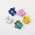 thumbnail image 2 of Pendientes de flores de laca mate, accesorios de temperamento natural dulce, pendientes de moda de estilo nacional, fáciles de usar, buen material, 2 of 3