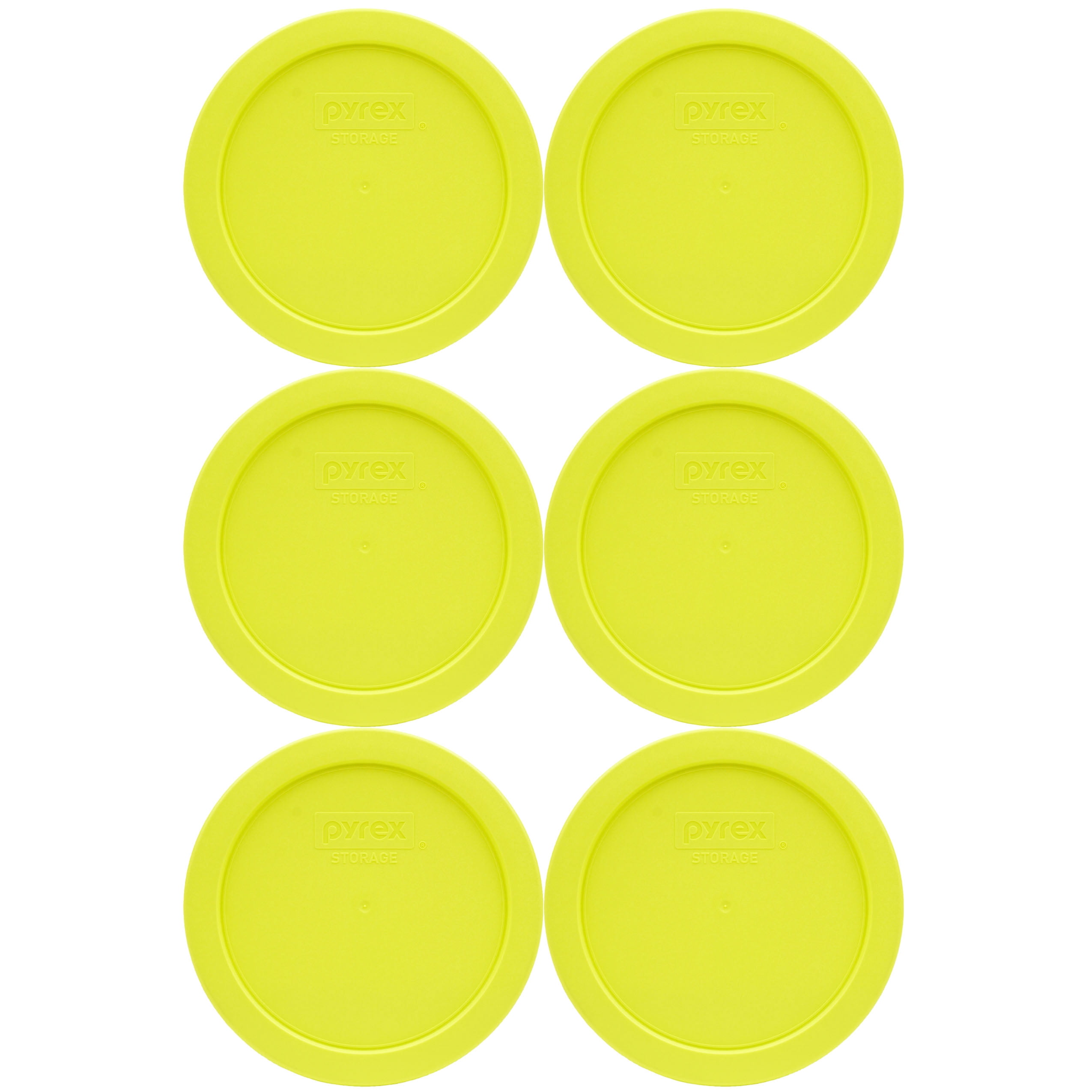 Pyrex 7201-PC Meyer Lemon Yellow Plastic Lid - Fits 4-Cup Glass Bowl, Dishwasher Safe