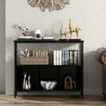 Giantex ideboard Buffet Table w/Storage & Shelves, Coffee Bar