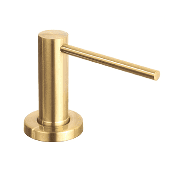 Kitchen Sink Soap Dispenser Countertop Pump Hand Lotion Built in Bottle Stainless Steel Screw Soap Dispenser Gold
