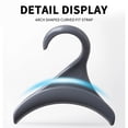 thumbnail image 2 of Kafsov Multifunctional Bag Hanger, 3kg Bearing Capacity, Space-Saving Closet Organizer with Unique Arch Design for Handbags, Backpacks, and More Gray, 2 of 6