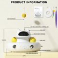 thumbnail image 2 of 4 in 1 Interactive Cat Toys for Indoor Cats  Cat Laser Toys with 360°Rotation  Interactive Exercise Play Kitten  Automatic Cat Wand Toys Track Balls Indoor Exercise Cat Kicker with USB R, 2 of 7