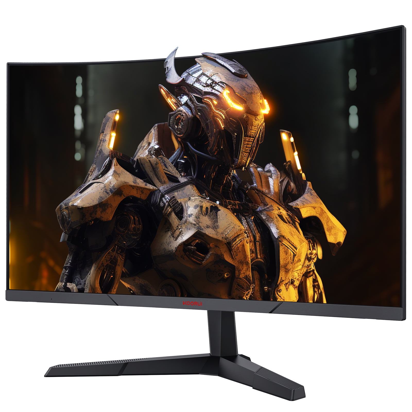 KOORUI QHD Curved 27 Inch Monitor, Fast VA Computer Gaming Monitor(2560 *  1440P, R1800, 144Hz, 1ms, DCI-P3 85%, DP+HDMI, Game Mode, Eye Protection
