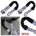 thumbnail image 1 of Cuerda Cinta para Remolque Coche Gancho en Forma U 38000 Libras Correa SUV ATV (gris), 1 of 5