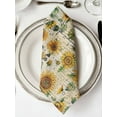 thumbnail image 2 of Farmhouse Sunflower Cloth Napkins Washable Set of 4, Retro Summer Botanical Reusable Dinner Table Napkins Cloth Bulk for Weddings Kitchen Restaurants Hotel Events Parties 20 x 20 Inch, 2 of 9
