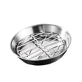 thumbnail image 1 of simhoa Roasting Pan and Rack Set BBQ Grilling Topper for Veggies Vegetable Barbecue 12cm, 1 of 8