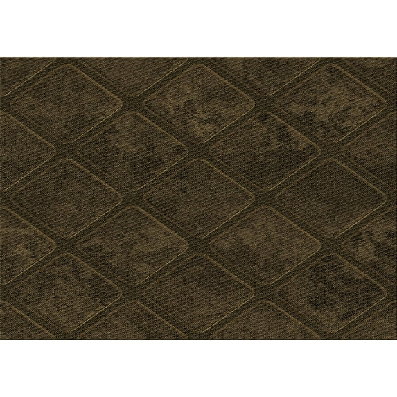 Ahgly Company Machine Washable Indoor Rectangle Transitional Midnight Gray Area Rugs, 7' x 10'