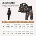 thumbnail image 4 of Pajama Sets for Women 2 Pcs, USA Flag Deer Art Button Down Long Sleeve Sleepwear Lounge PJ Sets, 4 of 6