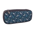thumbnail image 2 of Lsque Space Dinosaur Printed Big Capacity PU Leather Pencil Case Large Pencil Pouch Stationery Pen Bag Pencil Holder for Teen, 2 of 6