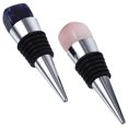 thumbnail image 1 of 2 tapones para botellas de vino, reutilizables, para sellar licores, de repuesto, de piedra desnuda, de cristal, 1 of 6