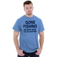 thumbnail image 4 of Funny Dad Gone Fishing Hunting Season Women's T Shirt Ladies Tee Brisco Brands S, 4 of 5