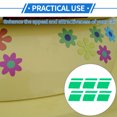 thumbnail image 3 of Unique Bargains Reflective Bumper Decal Green Rectangle Stripe Pattern Reflective Car Sticker Personalized Decoration, 3 of 7