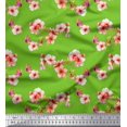 thumbnail image 1 of Soimoi Moss Tissu Georgette Imprimé Floral par Yard 42 Pouces de Large, 1 of 5