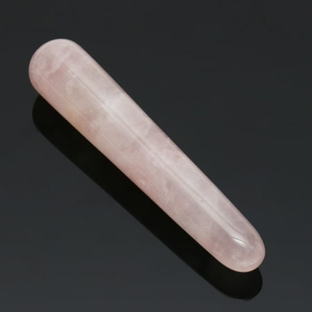 Lightweight Portable Natural Rose Quartz Crystal Yoni Wands Gemstone Rocks Facial Skin Body Massage (Best Stone For Yoni Egg)