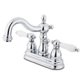 thumbnail image 1 of Kingston Brass Kb1601Pl Heritage 4 Pulgadas Grifo De Baño Central Cromado Pulido, 1 of 4