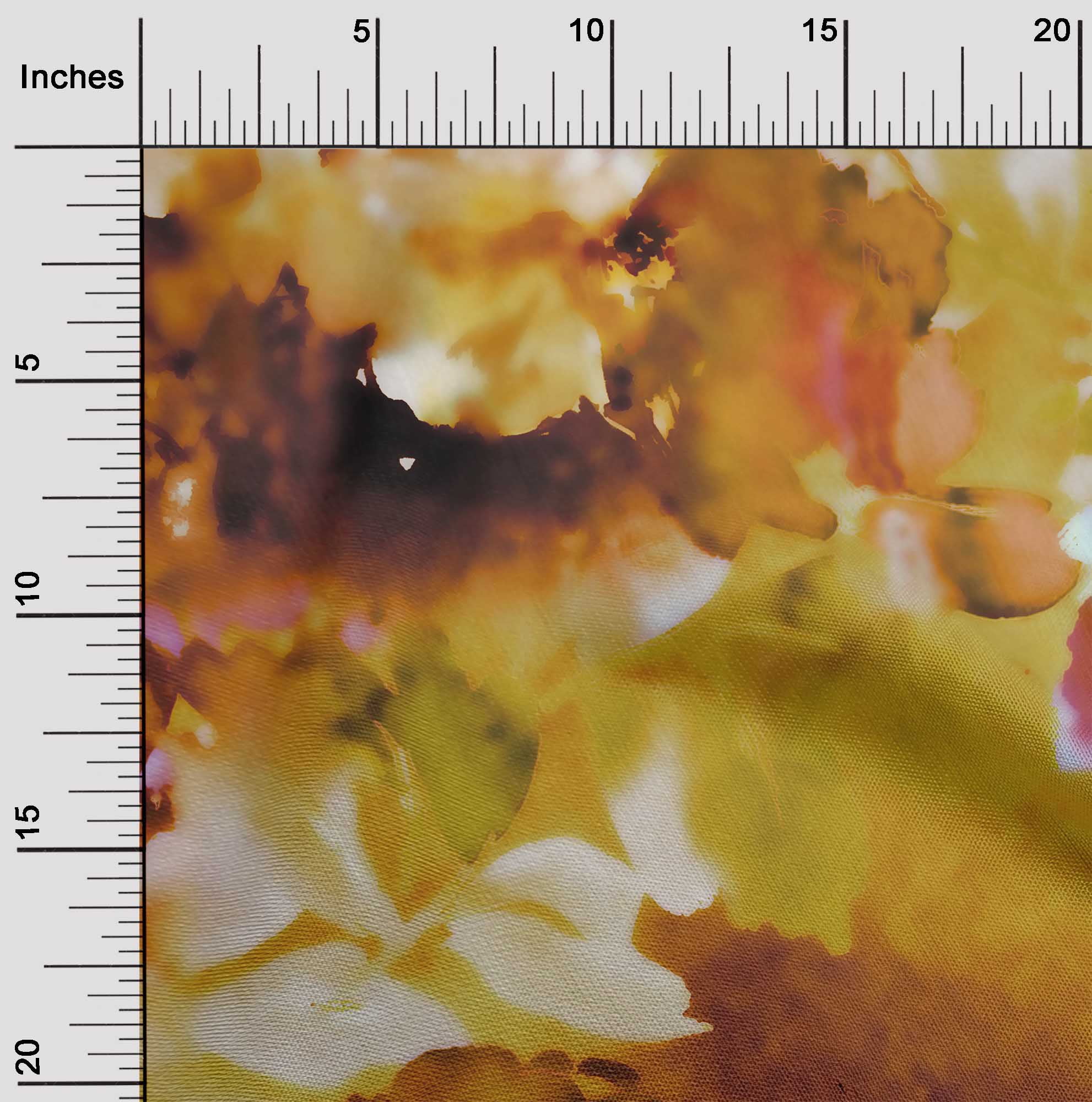 oneOone Cotton Cambric Brown Fabric Abstract-Blurred Floral Pattern Dress Material Fabric Print Fabric By The Yard 42 Inch Wide