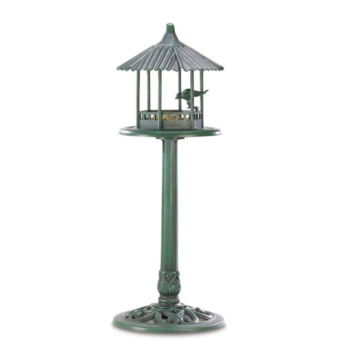 Zingz & Thingz Verdant Pavilion Decorative Tray Birdfeeder by Zingz & Thingz