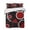 Red, variant on Quilts Full Size, Black Red Soft Comforter Bedding Set for Bed, White Circle Geometric Abstract Texture Lightweight Quilted Bedspread with Pillow Cover(2 Pieces) for All Season, 78x90 Inch