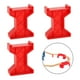 thumbnail image 4 of 3 piezas de soporte para pilares de puente de tren, accesorios de madera para ferrocarril, estilo A, color rojo Estilo A rojo, 4 of 9